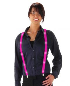 LED bretels neon roze