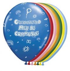 Communie Ballonnen Meerkleurig - 30cm