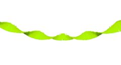 Neon groene Crepe Papier Slinger - 18 meter