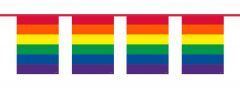 Regenboog Vlaggenlijn Vierkant - 10 meter