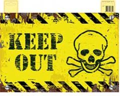 Deurbord keep out