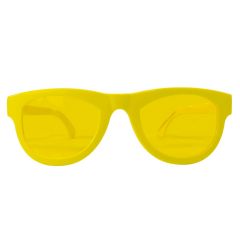 Bril XXL Neon Geel