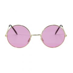 Hippie Bril met Roze Glazen