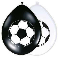 Ballonnen met Voetbal 30cm - 8 stuks