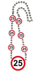 25 Jaar Verkeersbord Ketting