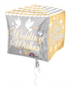 Folieballon Wedding Wishes - 38cm