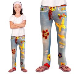 Hippie Flower Power Legging Meisjes