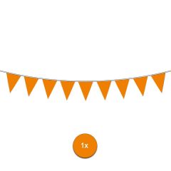 AANBIEDING Oranje plastic Vlaggenlijnen 10 mtr - per 1stk