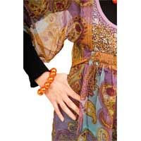 Luxe Armband Oranje Parels