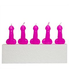 Bachelorette Kaarsjes Penis - 5 stuks