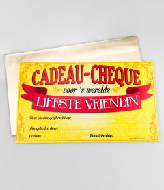 Cadeau Cheque - Liefste Vriendin