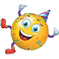 Folieballon Smiley Birthday - 96cm