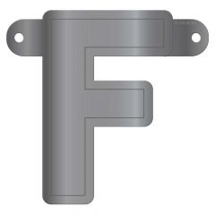 banner letter f metallic silver plaatje-1