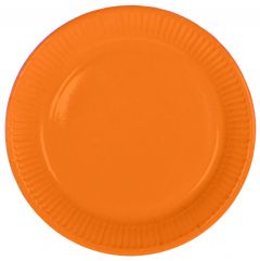 Oranje Borden 23cm - 8 stuks