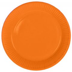 Oranje Borden 23cm - 8 stuks