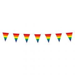 Regenboog Mini Vlaggenlijn - 3 meter