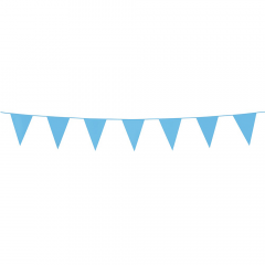 Baby Blauwe Mini Vlaggenlijn - 3 meter