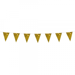Gouden Mini Vlaggenlijn - 3 meter