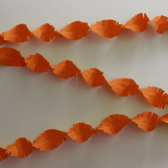 Oranje Crepe Papier Slinger 24 mtr