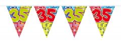 35 jaar Vlaggenlijn Birthday Blocks - 6 meter