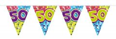 50 Jaar Vlaggenlijn Birthday Blocks - 6 meter