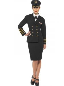 Navy Officiere Kostuum  