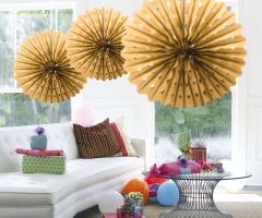 Gouden Honeycomb Waaier - 45cm