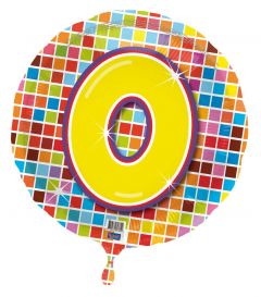 0 Jaar Blocks Folie Ballon 43cm