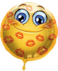 Emoticon Ballon Kusjes 43cm