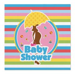 Servet Babyshower 25x25cm 20 stuks