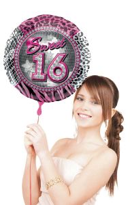 Sweet 16 Folieballon - 41 cm 