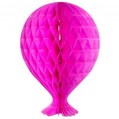 Neon Roze Honeycomb Ballon - 37cm