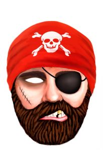Masker Piraat XXL