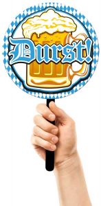 Zwaaibordje Durst Oktoberfest Biertje Bestellen