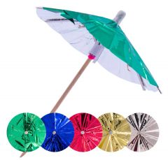 Parasol Prikkers Metallic Kleuren - 15 stuks