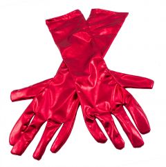 Handschoenen metallic rood