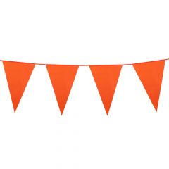 AANBIEDING Oranje plastic Vlaggenlijn - 25mtr