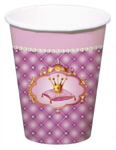 Prinsessen Bekers 250ml 6 stuks