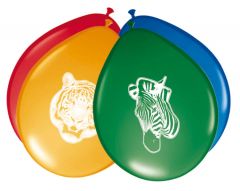 Safari Party Ballonnen - 8 stuks