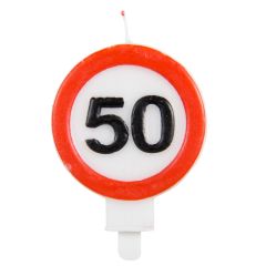 50 Jaar Verkeersbord Kaars