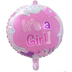 Folieballon It's a Girl - 43cm