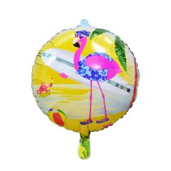 Folieballon Surfing Flamingo  - 43cm