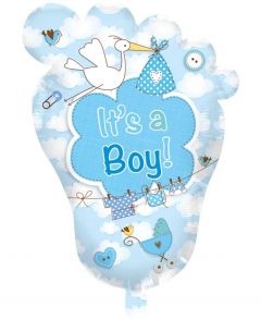 Babyvoetje It's a Boy! geboorteballon 