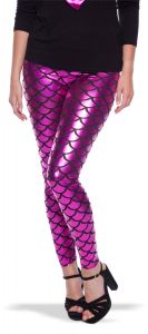 Roze Metallic Legging Zeemeermin