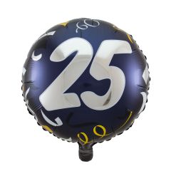25 Jaar Stijlvol Feest Folieballon - 45cm