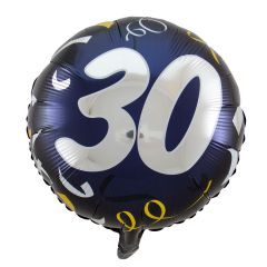30 Jaar Stijlvol Feest Folieballon - 45cm