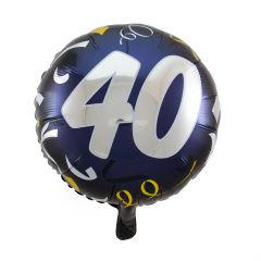 40 Jaar Stijlvol Feest Folieballon - 45cm