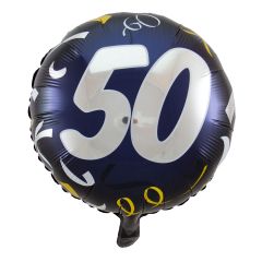 50 Jaar Stijlvol Feest Folieballon - 45cm