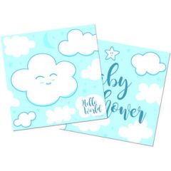 Servetten Babyshower Blauw - 20stk