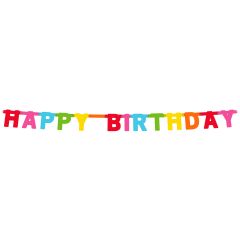 Happy Birthday Feest Letter Banner 